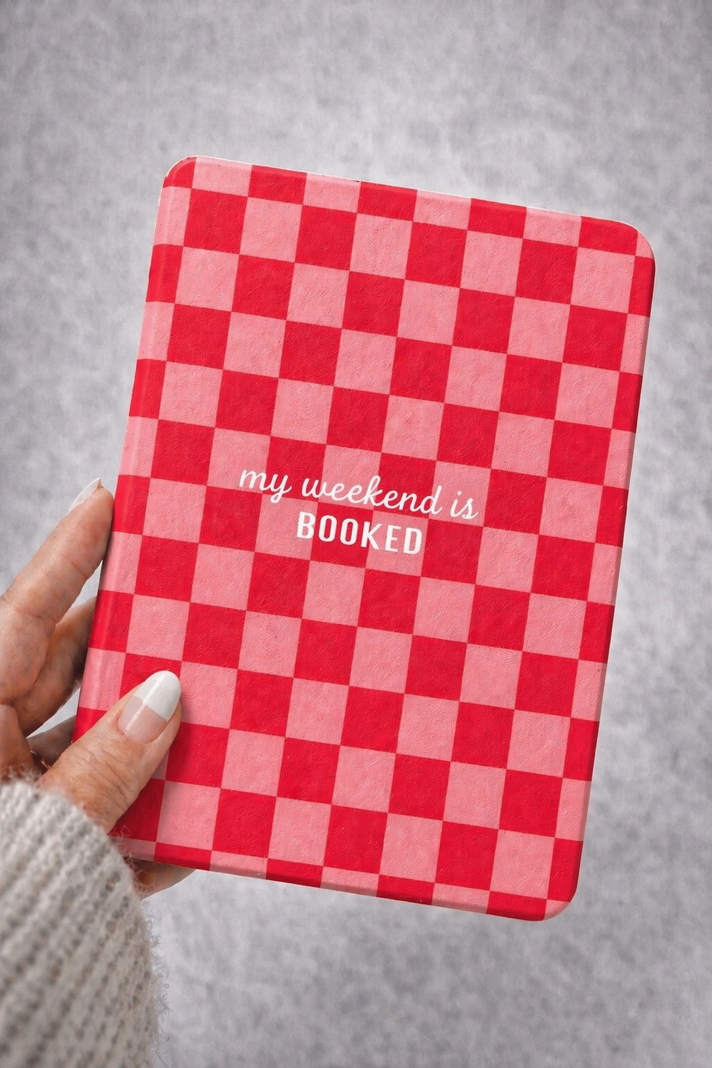 My Weekend Is Booked Pink Kindle Case